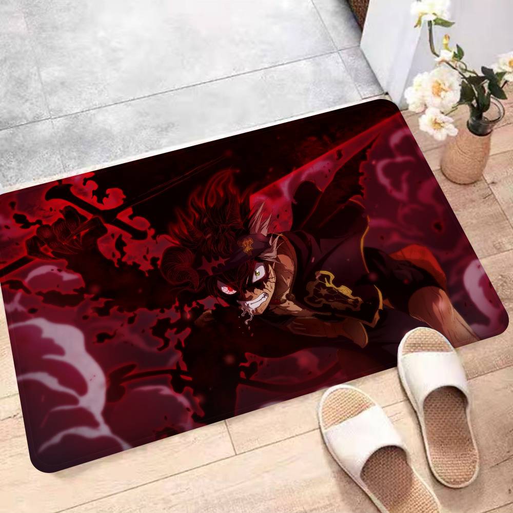Anime Black Clover Kitchen Mat Kids Room Bedroom Decoration Balcony Anti-Slip Doormat Living Room Alfombra
