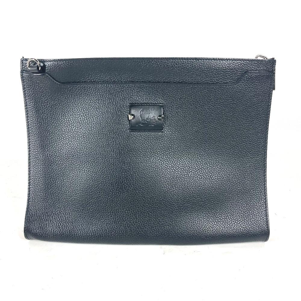 Christian Louboutin Crossbody Logo SKY 2WAY Bag Clutch Pouch Bag Shoulder Bag