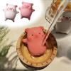 Purple Clay Tea Pet Pig Piggy Figurine Mini Pig Ornament Attract Wealth Feng Shui Sculpture Home & Office Decoration Collection