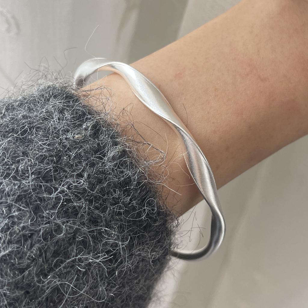 100% Solid 925 Sterling Silver Metal Bracelet for Women Men Shinning Handmade Simple Narrow Flower Bracelets For Birthday Gift