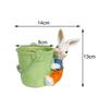 Bunny Statue Flowerpot Cute Rabbit Figurine Garden Flower Pot for Courtyard