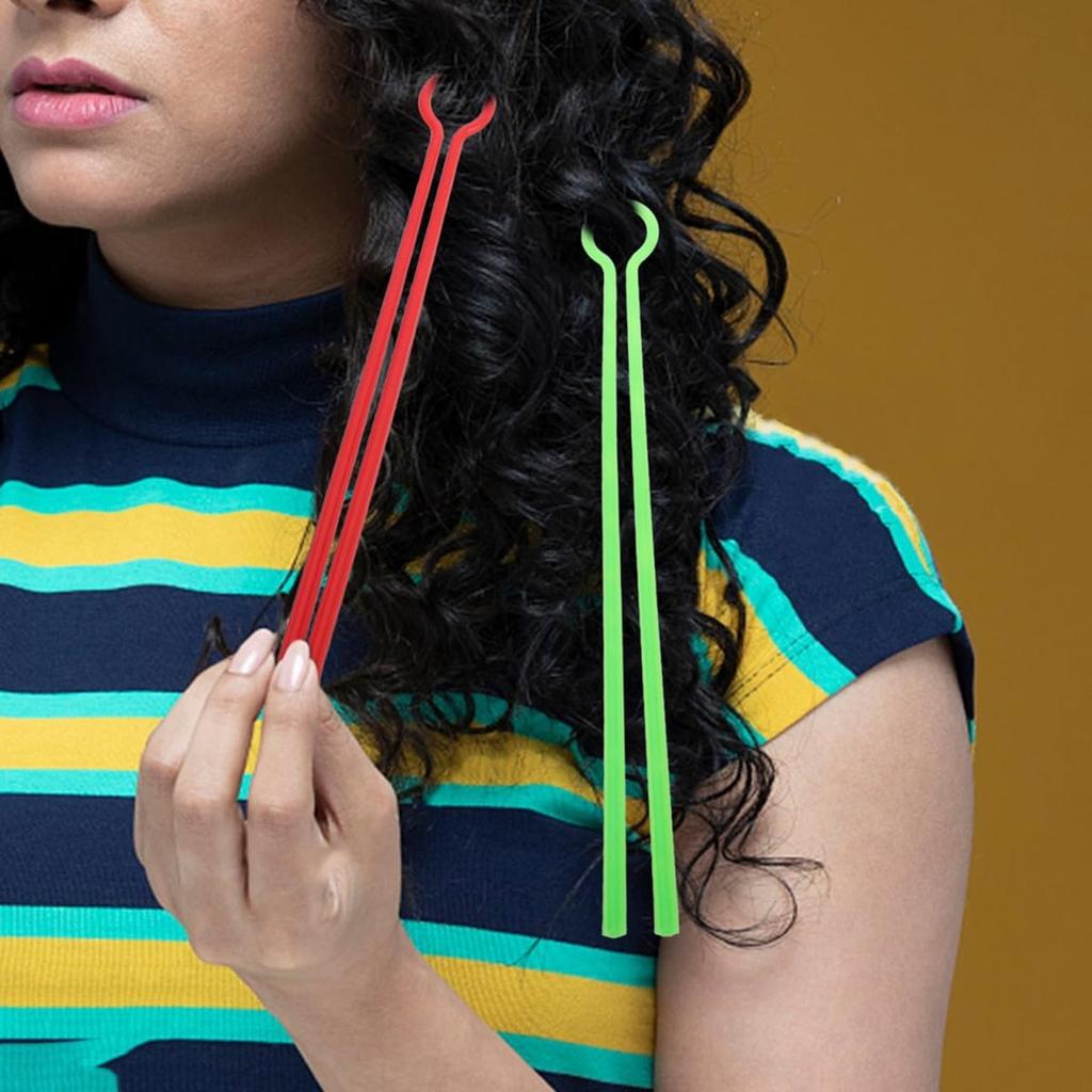 Hair Perm Rods for Natural Hairdressing Styling Plastic Long Barber Curling Rods Plastic Salon Tool Kit for Women 30 PCS