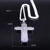 ZAKOL Trendy Cross Crucifix Bible Stainless Steel Necklaces For Women Men Gold & Copper Color Metal Clavicle Chain Zircon