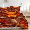 3pcs Naruto Nine Tailed Fox Bedding Set, Including 1 Quilt Cover and 2 Pillow Shams, Without Filling, Soft and Comfortable Home Bedroom Fabr