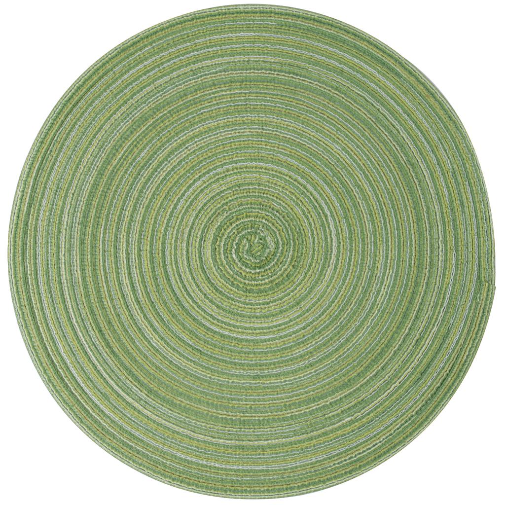 6PCS Braided Beige Round Place Mats for Kitchen Dining Table Runner Heat Insulation Non-Slip Washable Placemats Christmas Dinner
