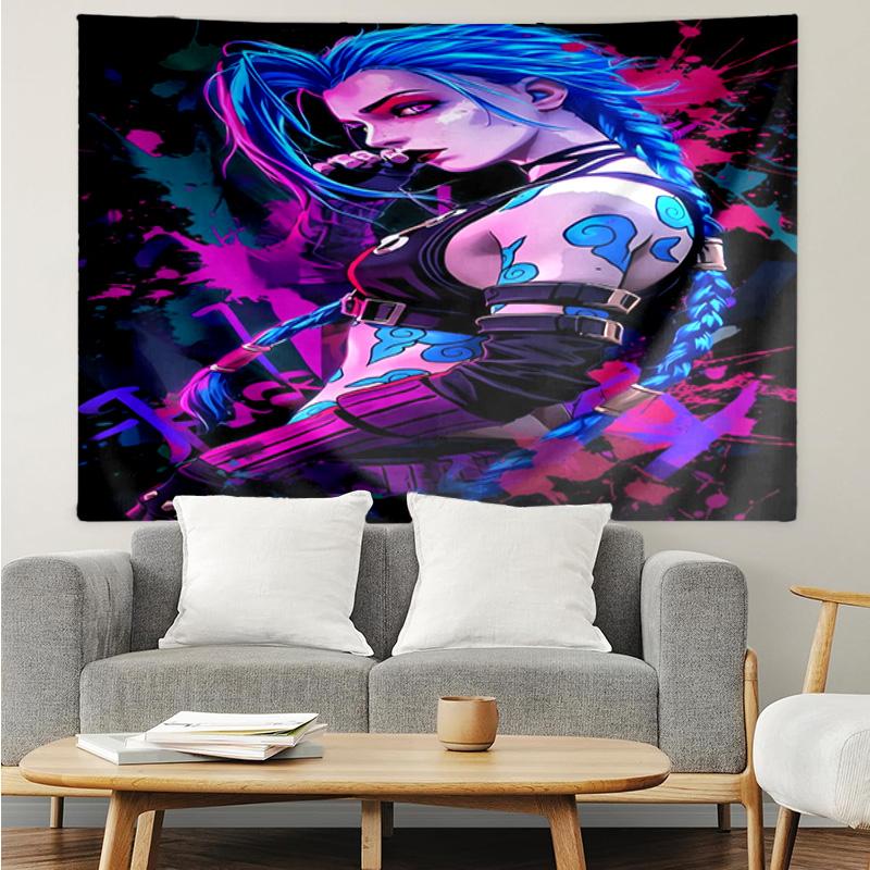 1PC Fantasy Warrior Jing K-pop music group Tapestry Accessories for Bedroom,Livingroom, dormitory Room Wall Decor Fan Birthday Gifts