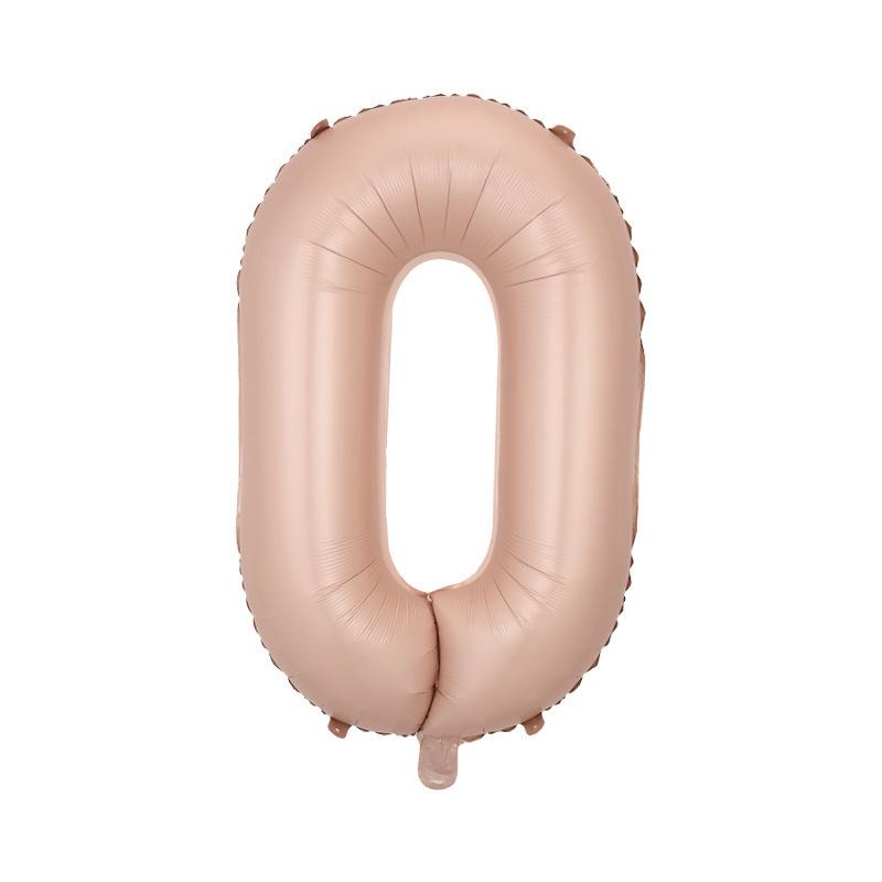 32" Medium Number Aluminum Foil Balloon for Children's Birthday Party Decorations
