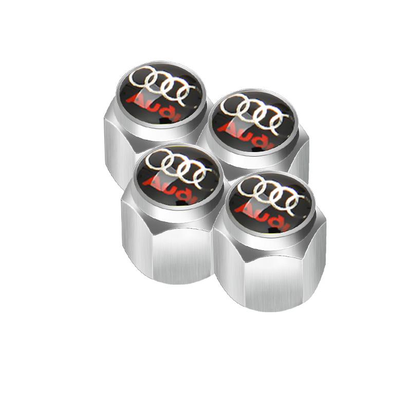 2026 Alloy Car Wheel Tire Valve Stem Caps Covers For S1 Sline R8 B6 Quattro TT A4 A5 A6 A3 A1 A7 S6 S8 S4 S2 RS3 RS5 Q3 Q5 Q7 2x
