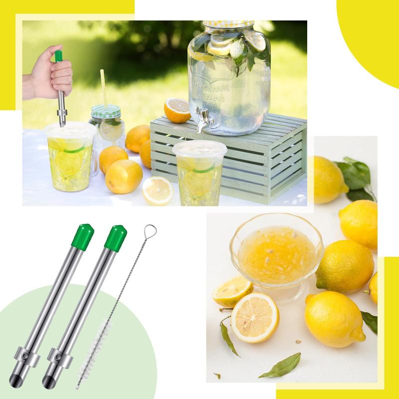 1/2/3Pcs Stainless Steel Straw Hole Puncher Stainless Steel Puncher Straw Hole Punch Tool For Plastic Lid Lemonade Cups For Cafe