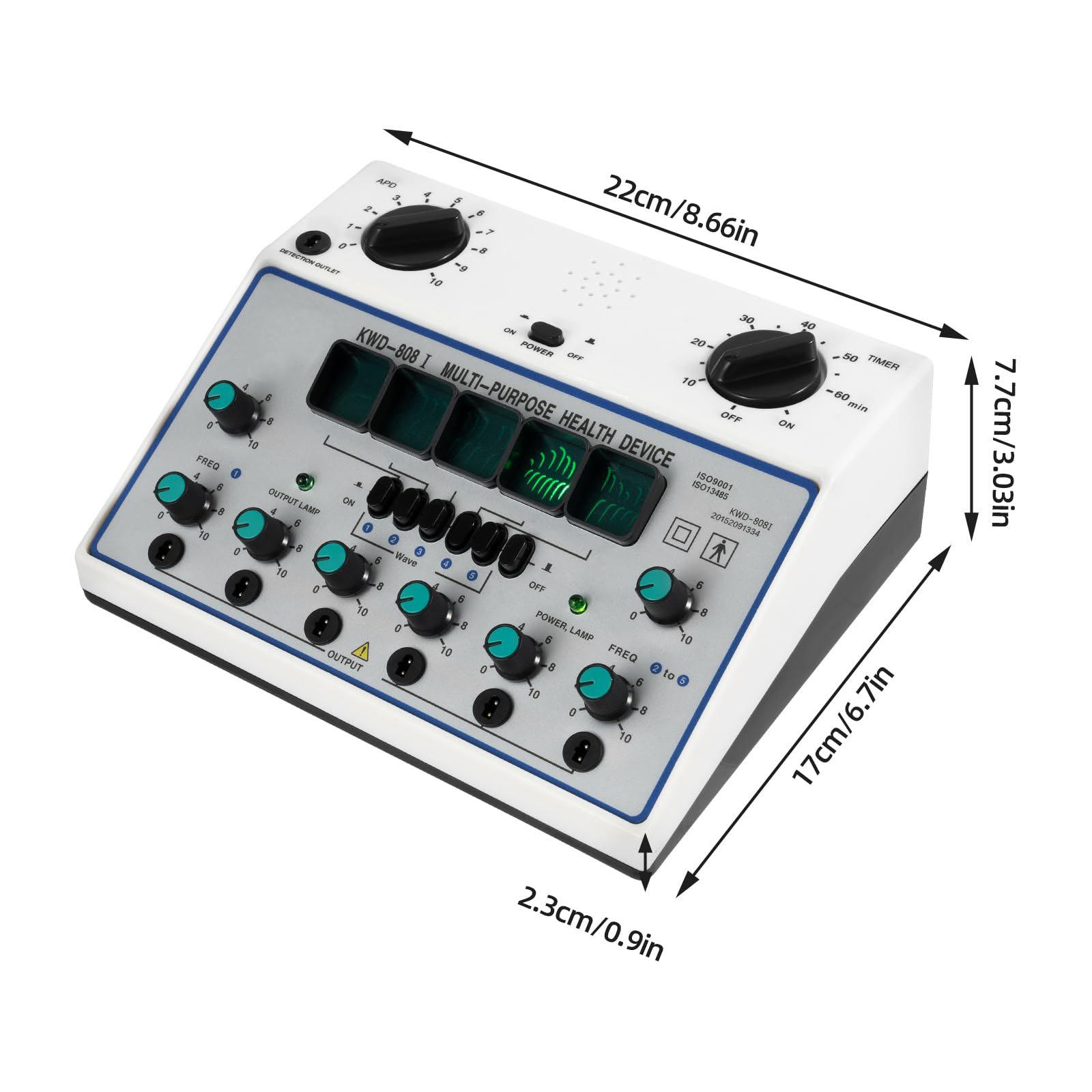 

Электрический акупунктурный стимулятор, 6 выходов, импульсная терапия 50 Гц, патч-массажер 100-240 В для ухода за телом белый