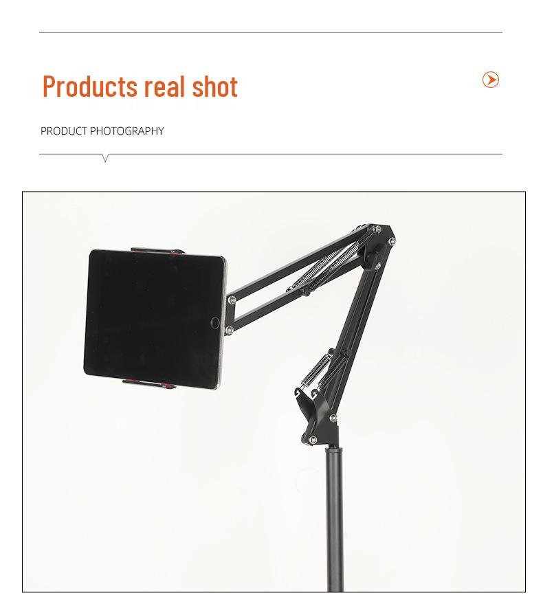 Adjustable 170cm Floor-Standing Phone & Tablet Cantilever Stand for Bedside or Sofa
