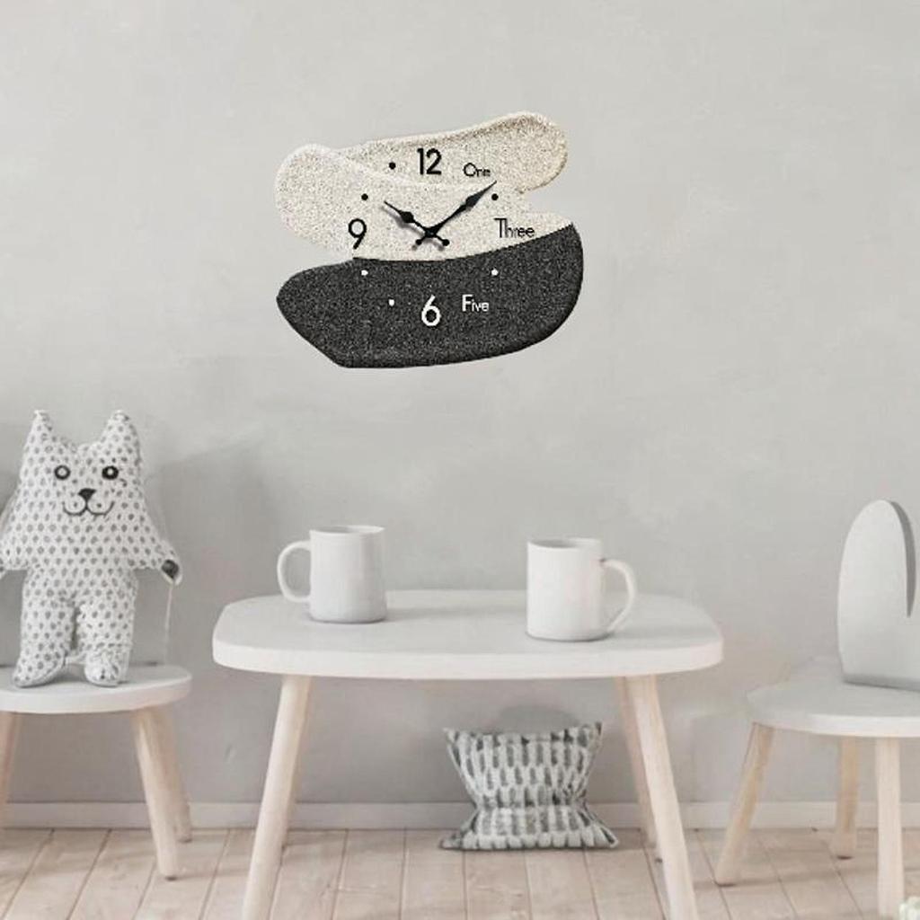 Holzwanduhr Leise Modern Dekorativ Kreativ Lustig Hängeuhr Wanddeko für Kinderzimmer Zuhause Bauernhaus Schlafzimmer Badezimmer