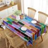 Colorful Brick Wall Pattern Tablecloth Brick Rectangle Table Cover Coffee Table Mat Kitchen Living Room Minimalist Decoration