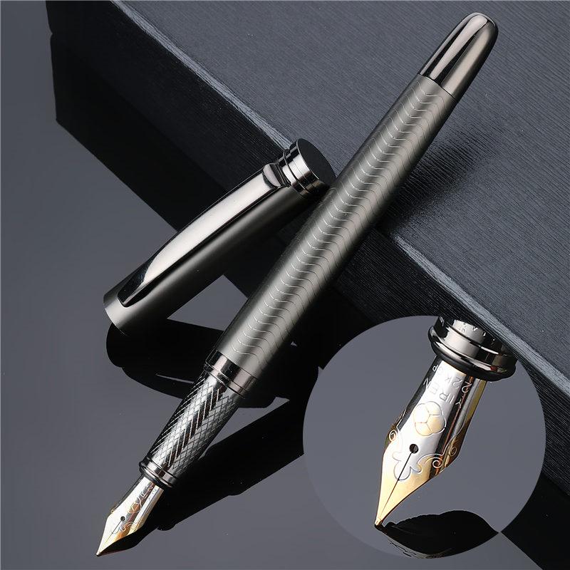 Quality Pen Black 0.5Mm Orb Pen Large Tip Pen Metal High-End Business Signature Pen