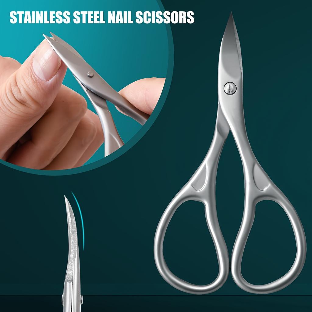 Modern Style Nail Clippers and Curved Nail Scissors for Manicure and Pedicure Anti-Cut Fingernail Clipper for S Beauty Salon Use