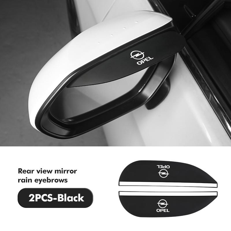 

2pcs Car Sun Visor Rearview Mirror Rain Eyebrow Shield Sticker For Opel Vectra Zafira Meriva Mokka Grandland Vivaro Antara