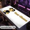 Custom Text Big Mousepad, Extended Desk Pad For Laptop Work GameBendy and the Ink Machine