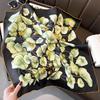 Hangzhou Floral Mulberry Silk Square Scarf - 70cm Silk Twill Women's Neck Accessory