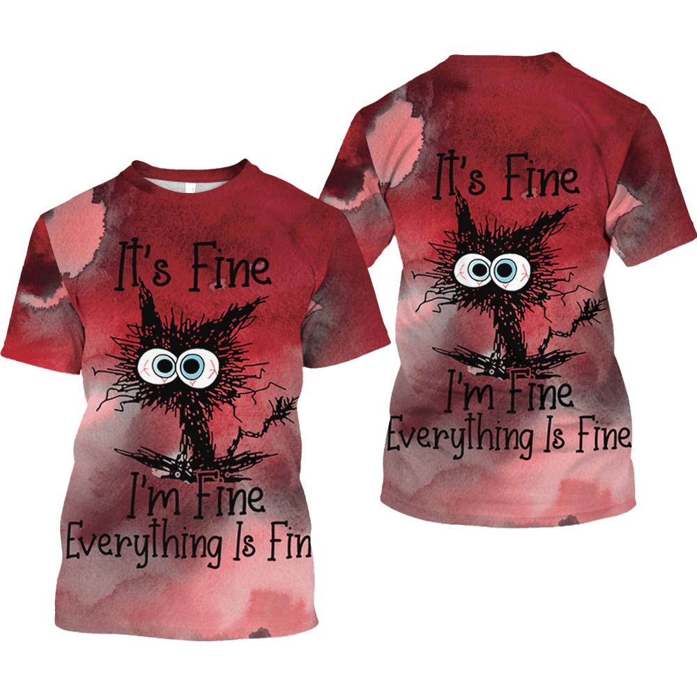 

Летние футболки с 3D-принтом «Животные кошки», женская уличная мода Y2k, футболка с коротким рукавом, футболки с круглым вырезом, топы, одежда 6XL