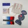 White & Bloom Embroidery Kit, 250th Anniversary Embroidery American Flag 250th Anniversary Embroidery Set
