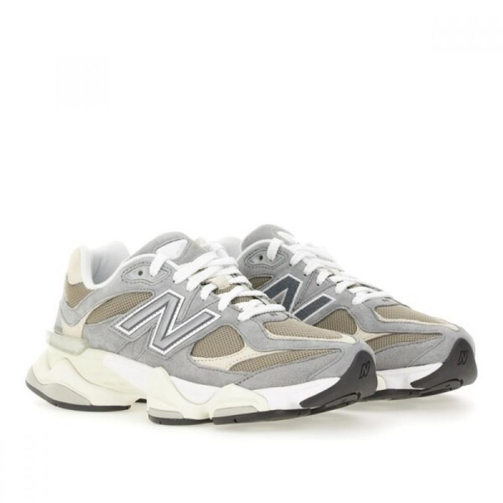 New Balance Grey Mesh And Suede Cushioning Sole Sneakers U9060lba slateGrey