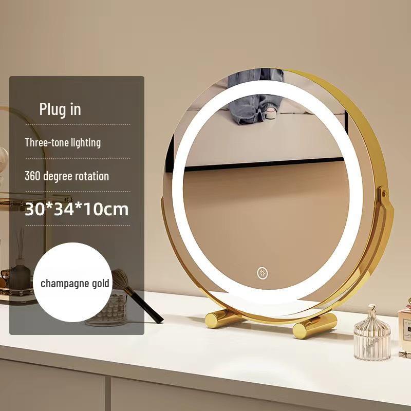 

Вращающееся цилиндрическое светодиодное зеркало для макияжа с заполняющей подсветкой Without Three-Color Light