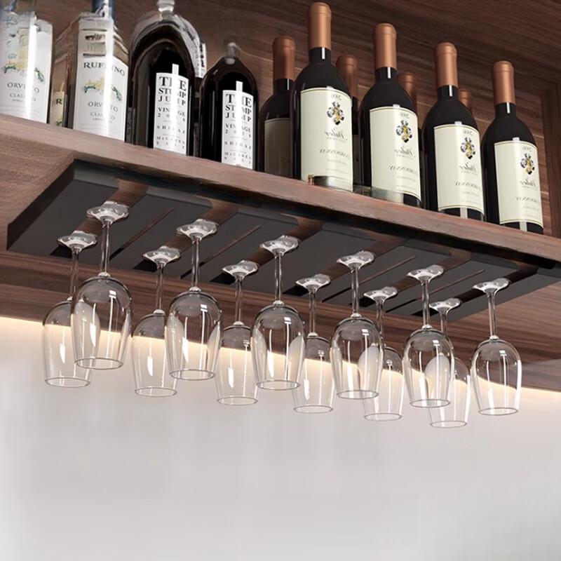 Suport Negru Beifu pentru Pahare de Vin Agățat