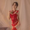 Sex Underwear, Suspenders, Uniform Vest, Women's Chest Pad, Integrated Beautiful Back Tube Top, Hot Temptation Bed Set