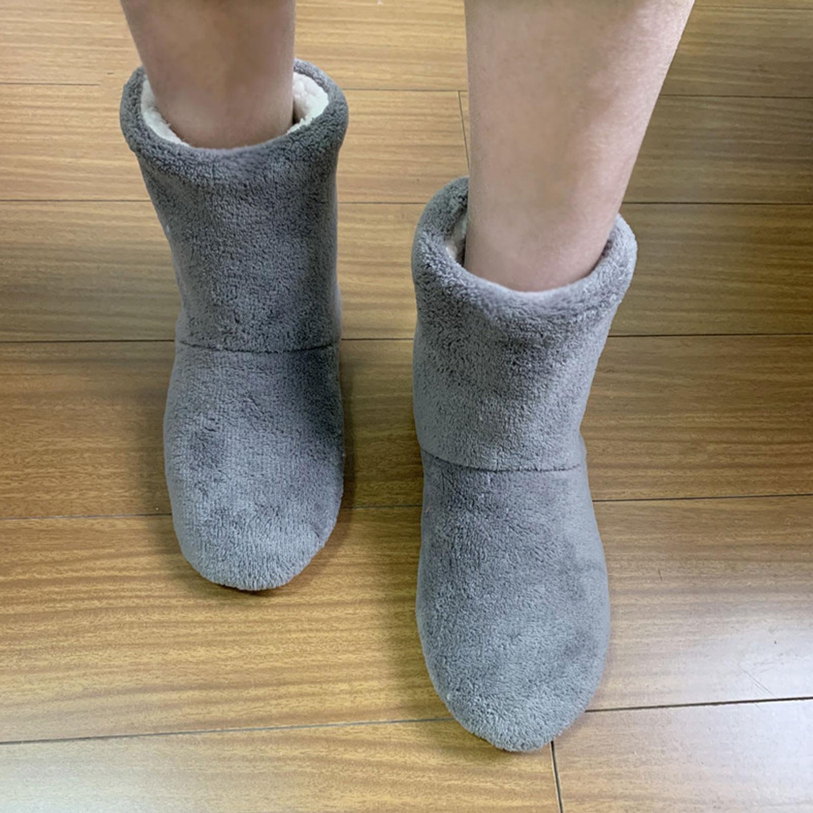 

Мужские и женские утолщенные теплые напольные ботинки, противоскользящая домашняя хлопковая обувь 44