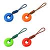 Yousheng Spiked Ring Dog Chew Toy for Aggressive Chewers Interactive Squeaky Spiky Ring with Rope Dog Training Fetch Toy for Small Medium Large Dogs