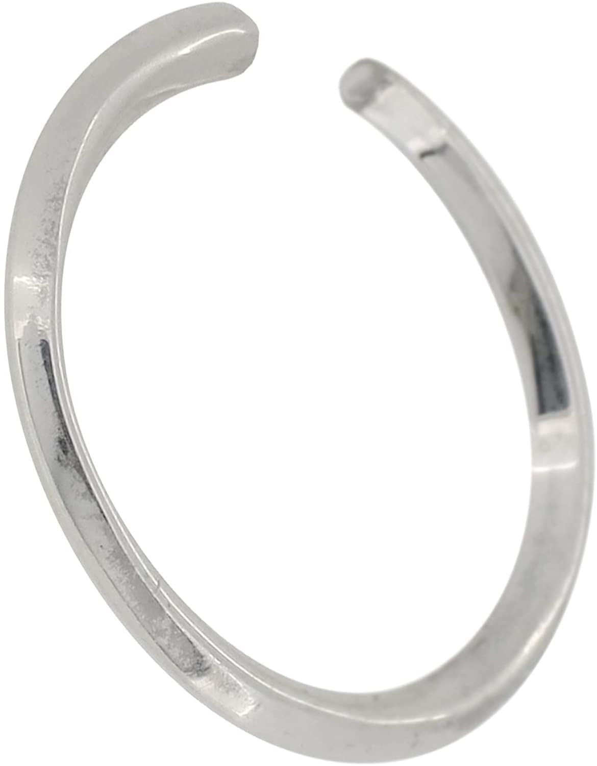 

Shinjuku Gin no Kura Simple Ear Cuff, 925 Sterling Silver, Single Ear, Subtle, Slim Hoop, Non-Pierced Earrings, Ear Cuff