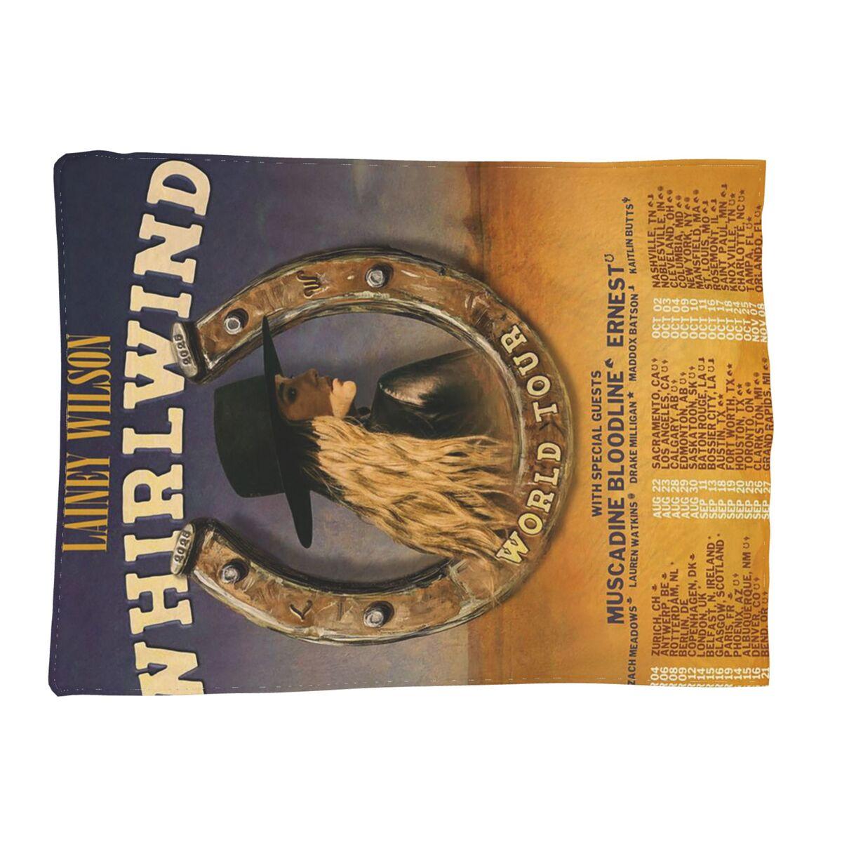 

Lainey Wilson - Country s Cool Again Portrait Blanket Soft Flannel Throw Blanket Plush for Bed Living room Picnic Travel Couch 80x120cm