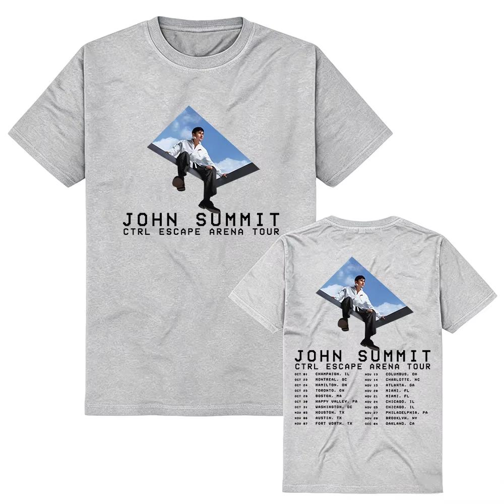 CTRL ESCAPE Tour 2026 Tee Singer JOHN SUMMIT Graphic T-shirt Unisex Streetwear Summer Cotton Soft Trendy Tshirt