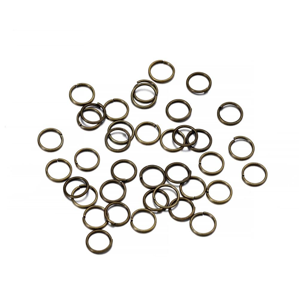 200pcs/Lot 3-10mm Metal Open Single Loops Jump Rings Split Rings DIY Jewelry Making Accessories Findings for Necklace Bracelet