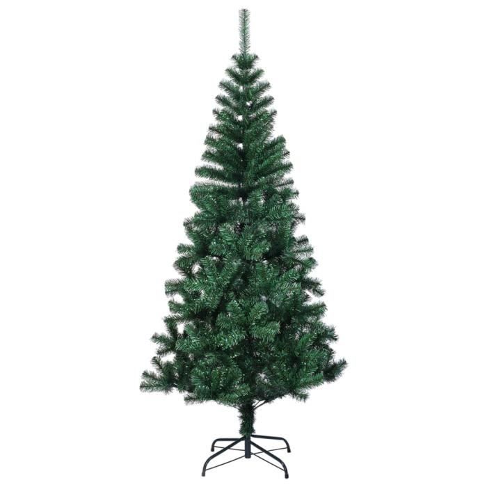 VidaXL Sapin de Noël artificiel pointes iridescentes Vert 180 cm PVC 344640