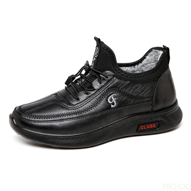 Winter Men's Thick Cold Resistant Warm Cotton Shoes Are Simple Comfortable Non Slip Waterproof Wear-resistant Casual Men's Shoes