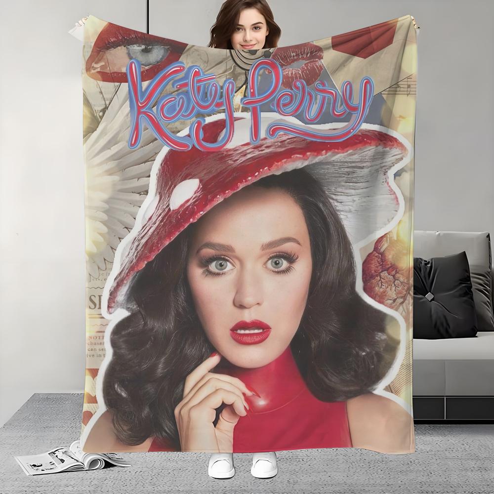 Singer K-Katy P-Perry bandaids Hot Album Blanket Design Lightweight For Dorms, Naps, Living Room, Office,Sofa,All-Season