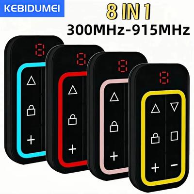 433MHZ Wireless Duplicator 8CH Remote Control 300-915mhz Multi-frequency Garage Door Rechargeable 868MHz Copy Gate Controller Gate Key Duplicator