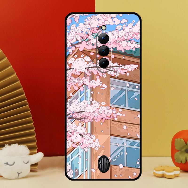 Tokyo Sakura cherry blossom landscape Case For Nubia Red Magic 10 9 8 Pro Plus 6 7 6S 7S Pro 5G 6R RedMagic 8S 9S Pro Plus Cover
