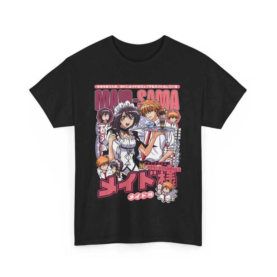 

Maid Sama T-Shirt, Anime Graphic Tee, Japanese Animation Top Shirt Black S-5XL Unisex T-Shirt XXXXL