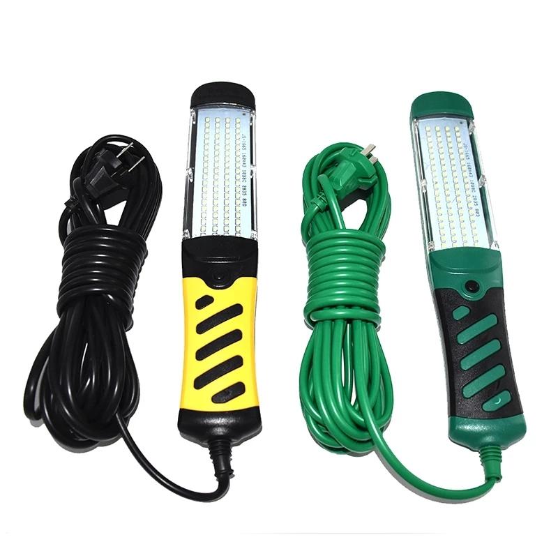Portable Flashlight Magnetic 80 LED Beads Emergency Safety Work Light Car Inspection Repair Handheld Work Lamp 220V EU Plug