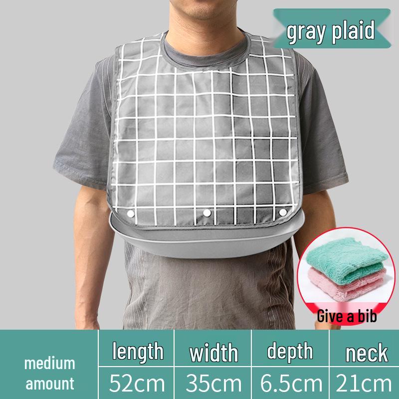 Waterproof Silicone Bib for Adults: Ideal for Elderly Mealtime