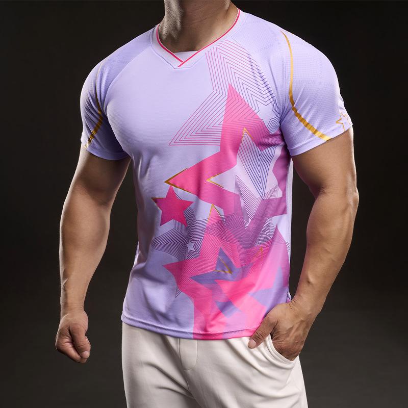 

Ice Silk Traceless T-shirt Men s Thin Men s Short-sleeved Sports Quick-drying Sexy T-shirt Base Shirt Underwear Tights Outside Wear 4XL
