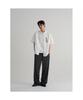 8SECONDS Two-Tone Crease Wide Fit Elastic Waist Pants - Ash