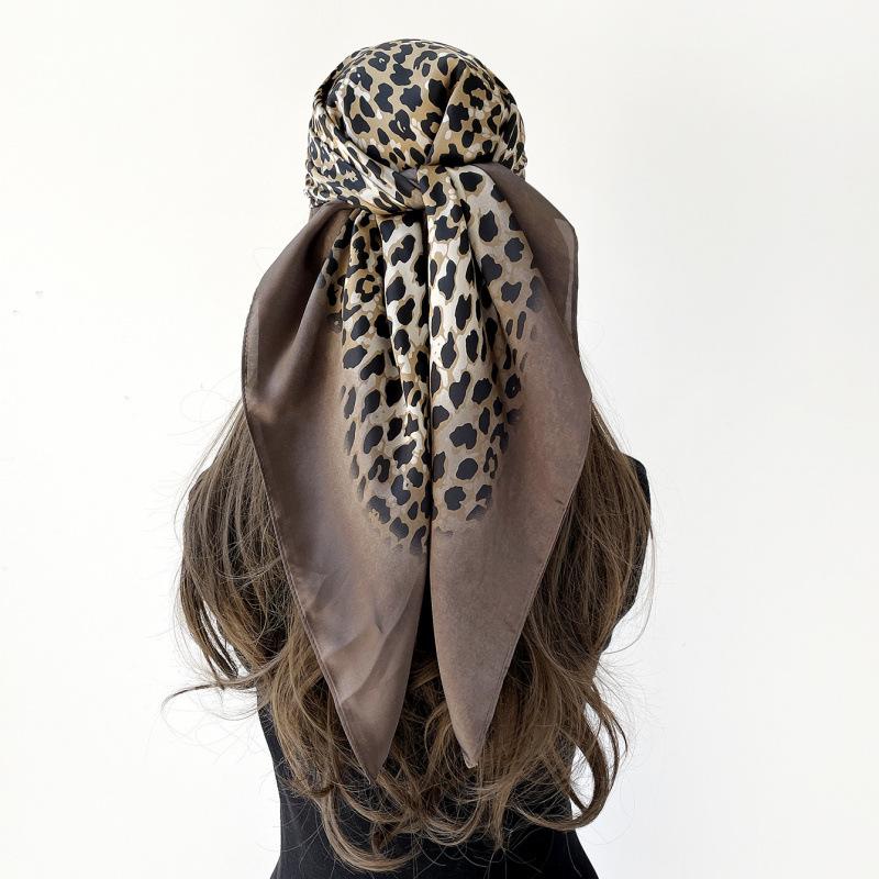 Headscarf Silk Scarf 90cm Women's Headscarf New Versatile Satin Thin Large Square Scarf