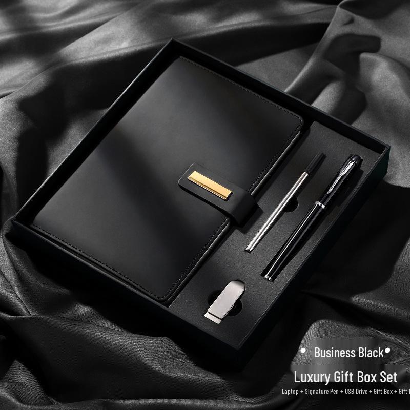 High-End Custom Business Notebook Gift Set with Logo Printing