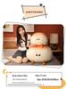 Cute Steamed Bun-Inspired Plush Pillow - Girlish Heart Cushion for Bed or Office