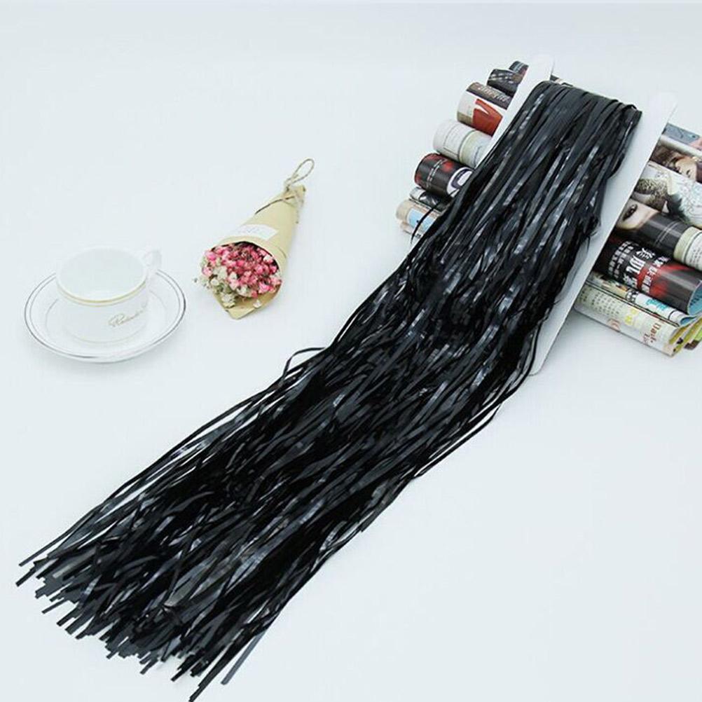 

3 фута золотая фольга занавеска фон дверь свадебный декор шторы украшение для вечеринки металлическая лента чёрный