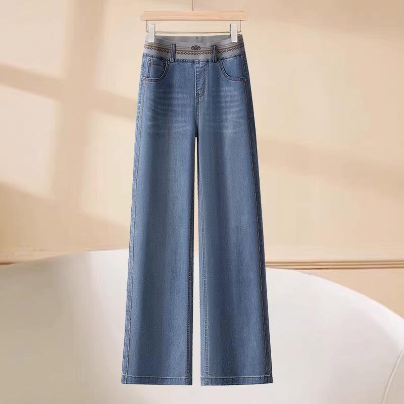 High-Waisted Loose Fit Wide-Leg Jeans - Spring/Winter 2026 Collection 4XL /32 [145-155 lbs]