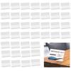 Xawslife Pop Stand Card Business Card Price Name Desktop POP Display Transparent Acrylic Sign 90 X 60mm Set, L-shaped, Acrylic, Holder, Size, Tag,